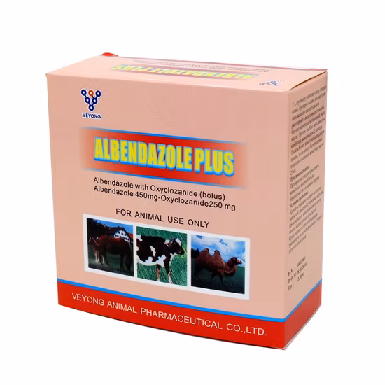 Veterinary Medicine 300mg Albendazole Bolus for Cattle Sheep Camel Veterinary Bolus Wholesale